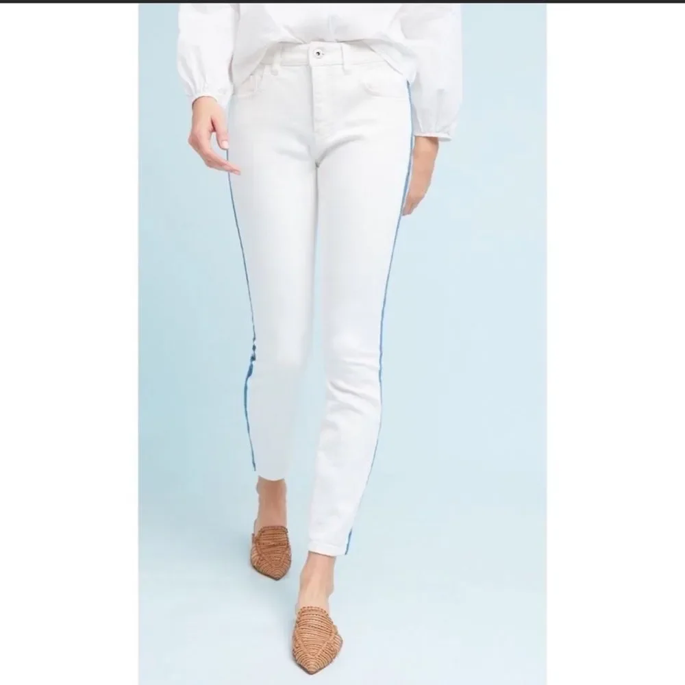 Anthropologie Skinny White Jeans NWT